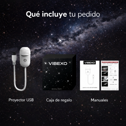 Proyector Galaxy 2 en 1 con luz nocturna